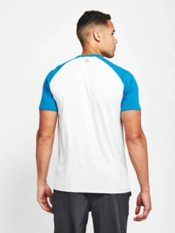 Men's Carrollton Baseball T-Shirt (Light Heather Gray/Harbor) -Saucony Clothing Shop Tasc Legendary 2980 69c073f3 d243 435e 99b0 44fe3959c794