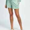 Women's Varsity French Terry Short (317 - Sage) -Saucony Clothing Shop Tasc SS 2022 6054 f7e367af 97d0 4c85 bcfa f67a0e28be1e