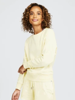 Women's Varsity Sweatshirt (741- Dasiy Yellow)