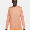 Nike Men's DRI-FIT Element 1/4-Zip Running Top (871 - Orange Trance/Arctic Orange) -Saucony Clothing Shop dri fit element mens 1 4 zip running top q04tXT