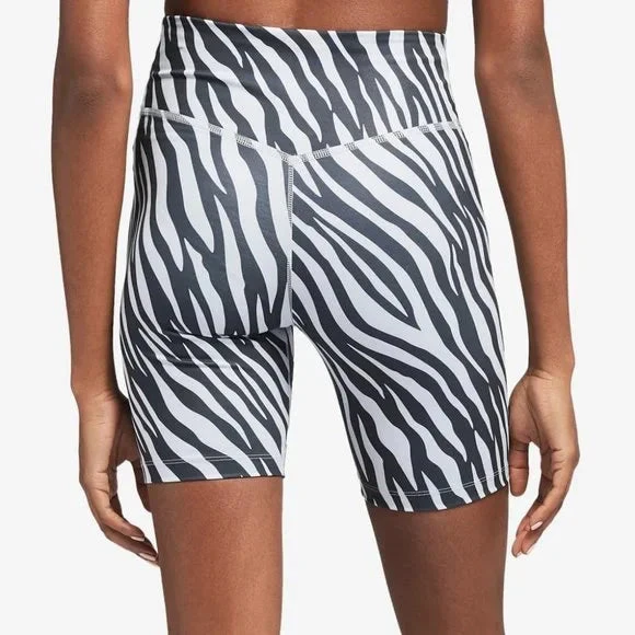 Nike Women's One Clash Zebra Print Bike Shorts (596 - Multicolor) 4 Nike Women's One Clash Zebra Print Bike Shorts (596 - Multicolor) - Image 2