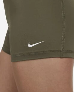 Nike Women's Pro 3" Shorts (223 - Medium Olive/Black/White) -Saucony Clothing Shop pro womens 3 shorts 4HBtrm