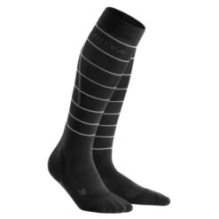 CEP Men's Reflective Compression Tall Socks (Black) -Saucony Clothing Shop reflective tall sock black 3 540x d632b782 5ad1 4b7a b9d3 6c60819e7ee4